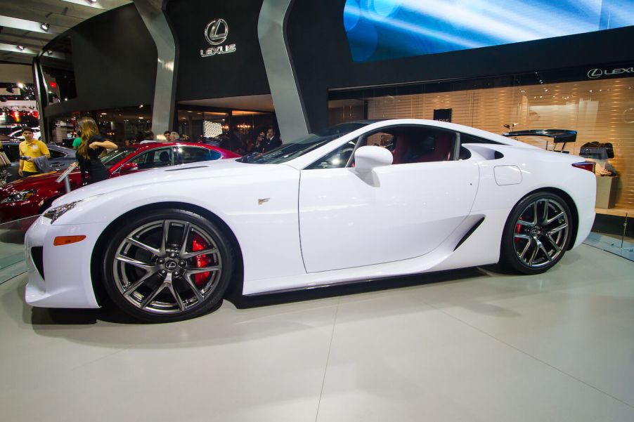 Detail of a Lexus LFA during the 27th International Motor Show