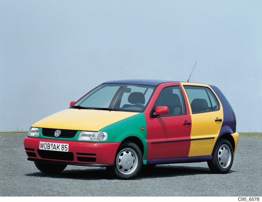 Volkswagen's iconic Harlequin car, the many-colored Harlequin Polo