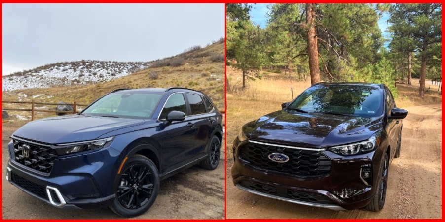 2023 Ford Escape and Honda CR-V side by side