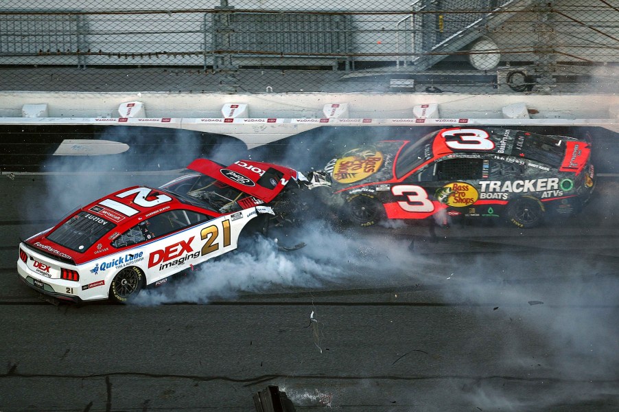 Harrison Burton and Austin Dillon Crash early in the 2024 Daytona 500