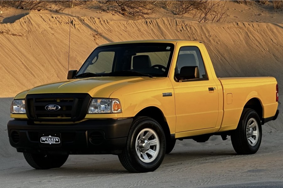 The 2011 Ford Ranger on the beach