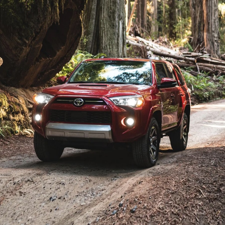 The 2024 Toyota 4Runner on a dirt road