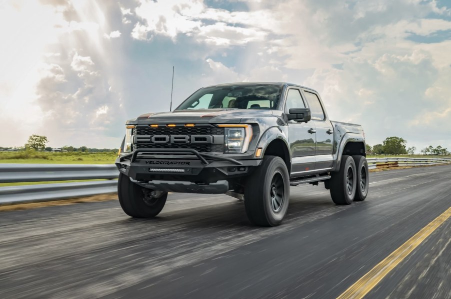 The Ford VelociRapter 6x6 on the road