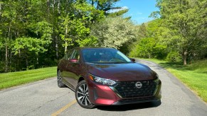 The 2024 Nissan Sentra on the road