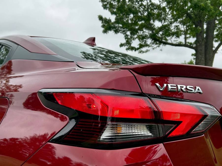 The new Versa SR shows off its badging.