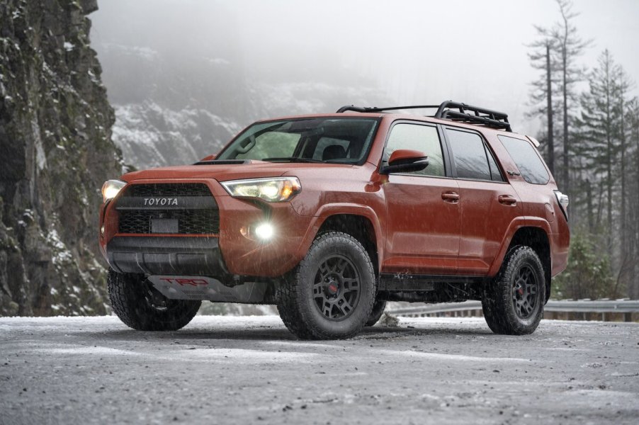 The 2024 Toyota 4Runner parked in snow