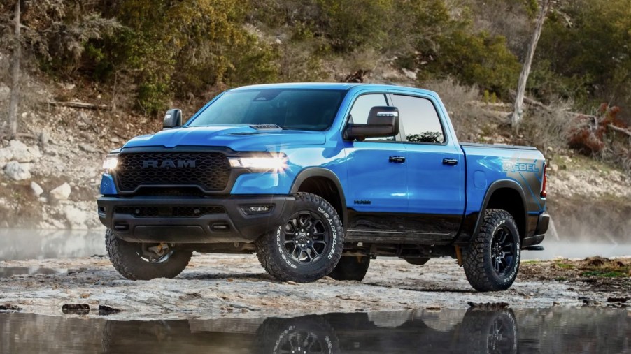 The 2025 Ram 1500 Rebel off-roading