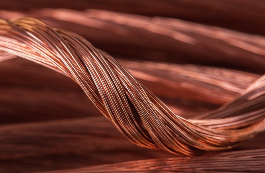 Raw copper wire, worth $3 a pound at scrap prices