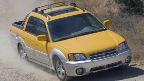 The 2006 Subaru Baja off-roading