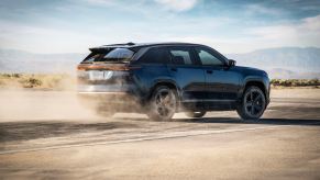 Jeep Wagoneer S electric crossover driving off road