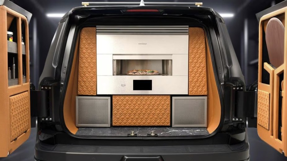 The pizza oven in the 2024 Lexus Monogram GX