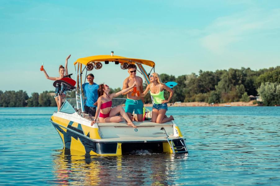 Party-goers on a boat might break the law if a drunk person attempts to drive.