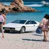 A white Lotus Esprit S1 from the James Bond movie 'The Spy Who Loved Me' shows off its best car and submarine act.