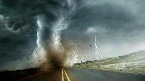 A tornado on the road