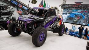 Cayden MacCachren's winning car at the SCORE Baja 500.