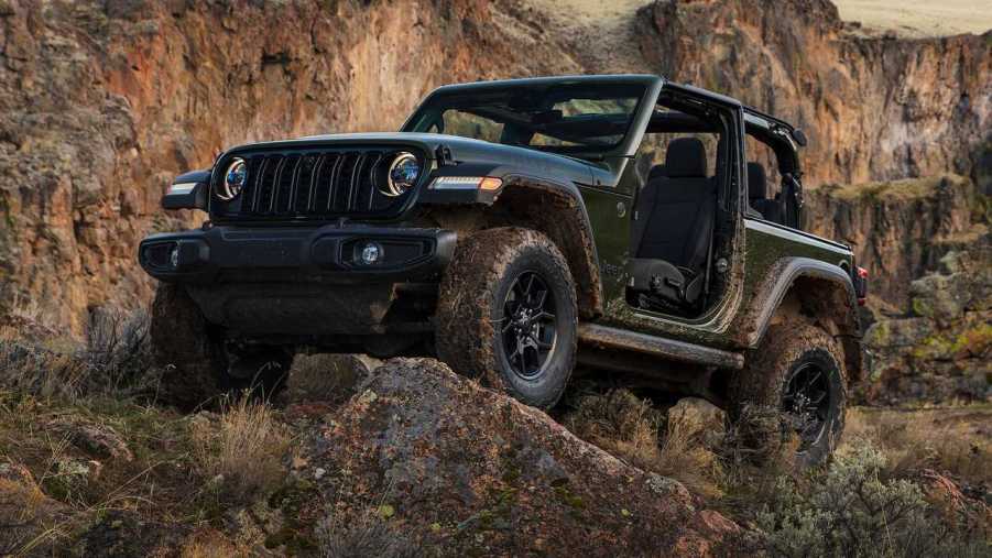 The 2024 Jeep Wrangler off-roading