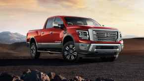 The 2024 Nissan Titan off-roading