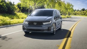 The 2025 Honda Odyssey on the road