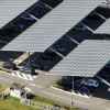 Solar panel covered parking lot