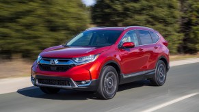 The 2019 Honda CR-V on the road