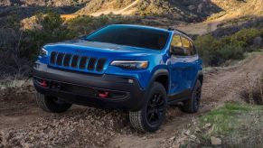 The Jeep Cherokee off-roading