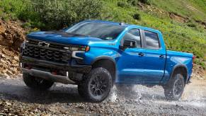 The 2024 Chevrolet Silverado off-roading