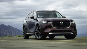 The 2024 Mazda CX-9 on the road