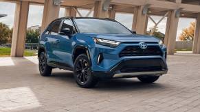 The 2024 Toyota RAV4 in a parking deck