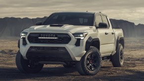 The 2024 Toyota Tacoma kicking up dirt