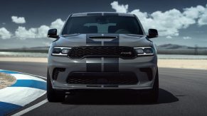 The 2025 Dodge Durango SRT Hellcat on the track