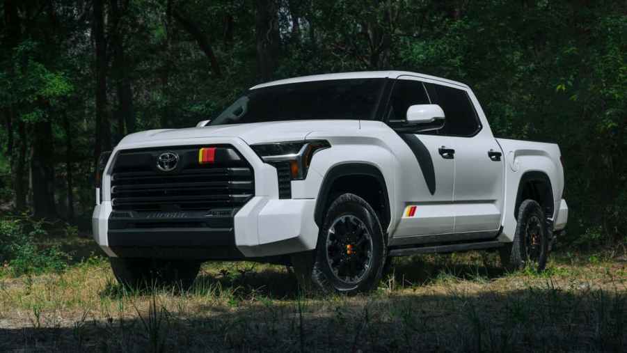 The 2025 Toyota Tundra TRD Rally off-roading