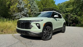 The 2024 Chevy Trailblazer Activ parked near trees