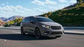 The 2024 Chrysler Pacifica on the road