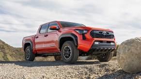 The 2025 Toyota Tacoma off-roading in sand