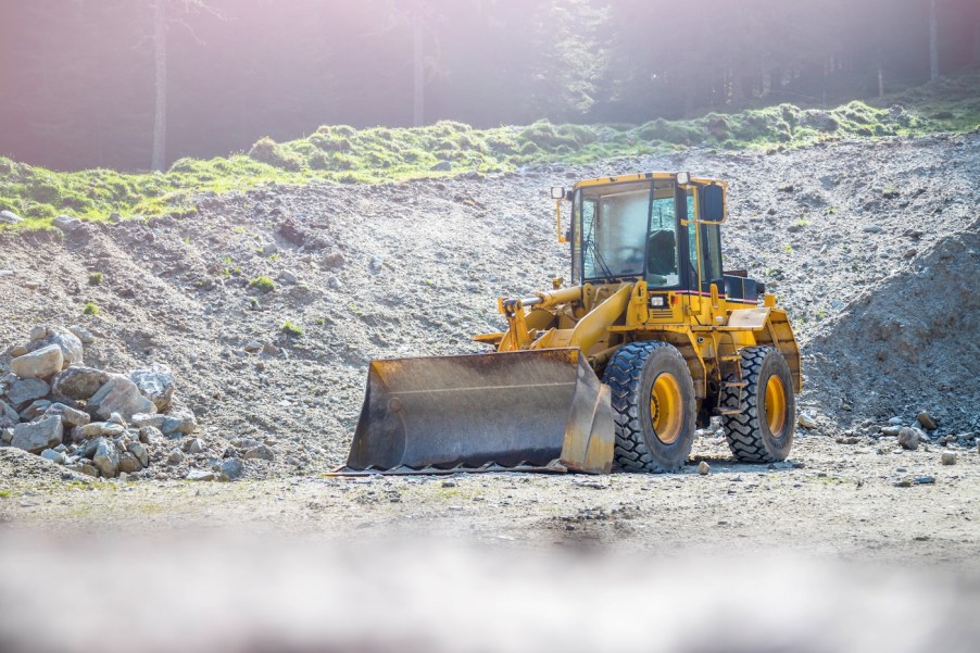 Caterpillar machinery at a construction site