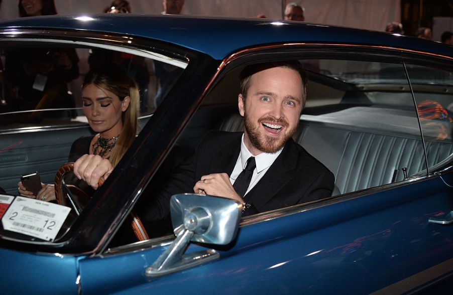 Aaron Paul driving his 1969 Ford Torino