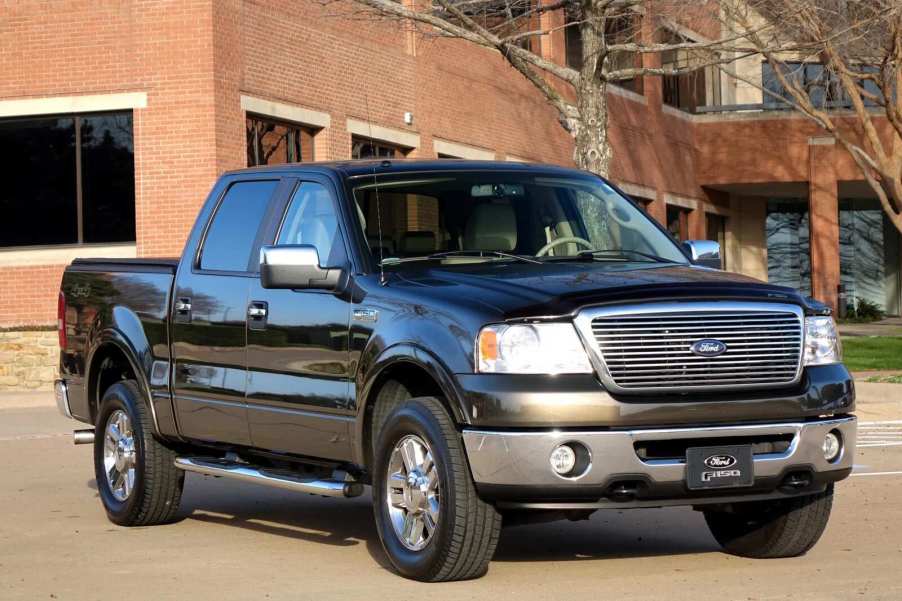 A 2008 Ford F-1580 parked in right front angle view