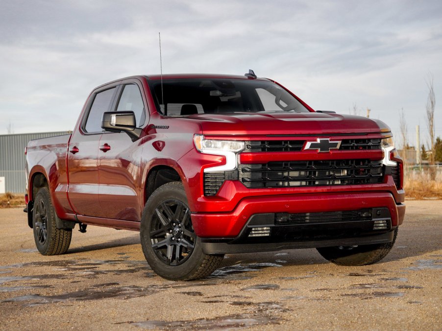 The 2024 Chevy Silverado off-roading in sand