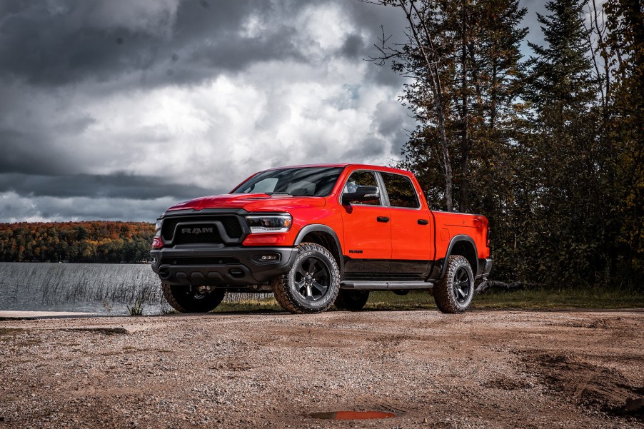 The 2024 Ram 1500 by a lake