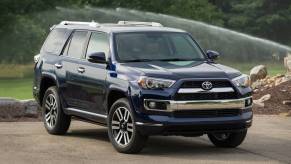 The 2024 Toyota 4Runner parked by a home