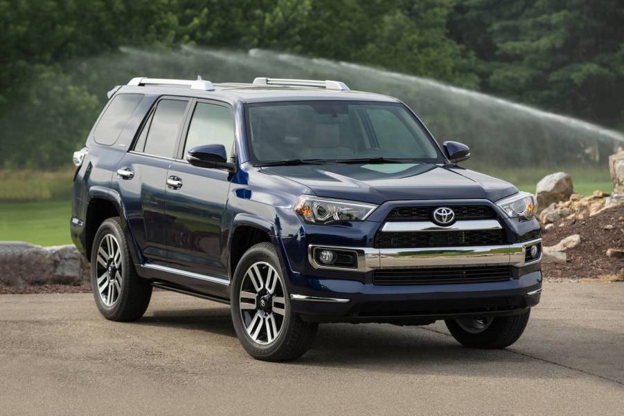 The 2024 Toyota 4Runner parked by a home