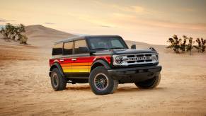 The 2025 Ford Bronco in the desert