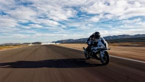 A seriously fast and powerful BMW S 1000 RR shows off why it's a terrible beginner motorcycle.