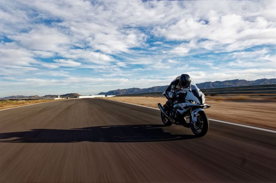 A seriously fast and powerful BMW S 1000 RR shows off why it's a terrible beginner motorcycle.