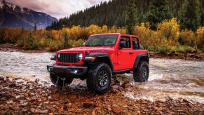 The 2024 Jeep Wrangler off-roading