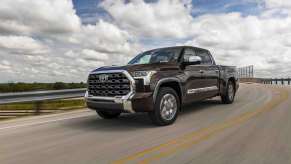 The 2024 Toyota Tundra on the road