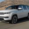 The 2025 Jeep Grand Wagoneer on the road