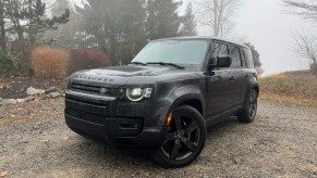 The 2025 Land Rover Defender 110 in gravel