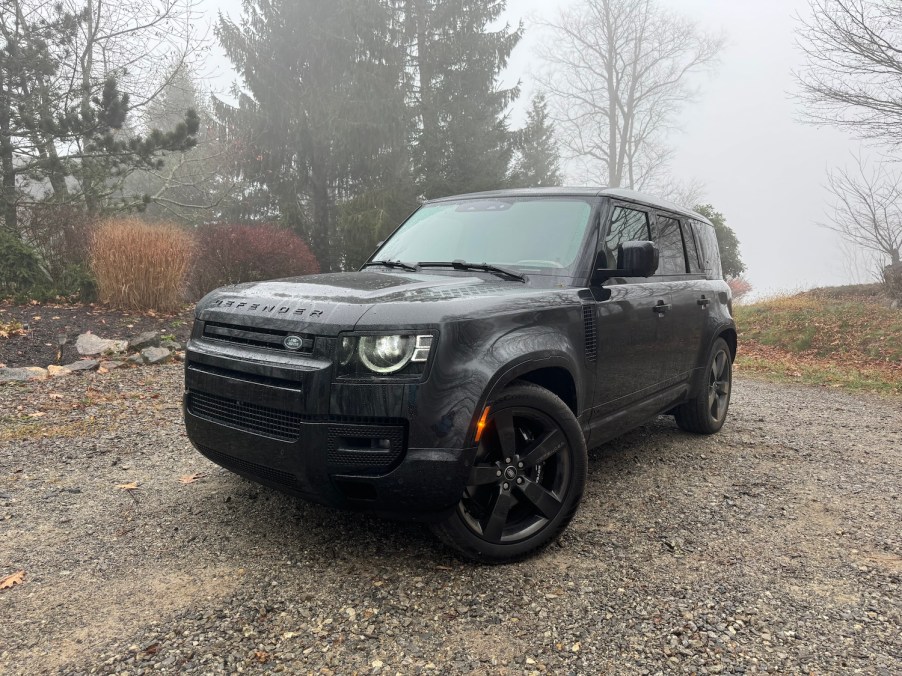 The 2025 Land Rover Defender 110 in gravel