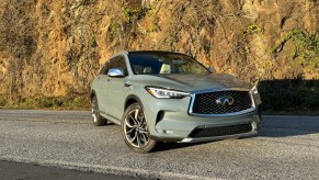 The 2024 Infiniti QX50 on the road